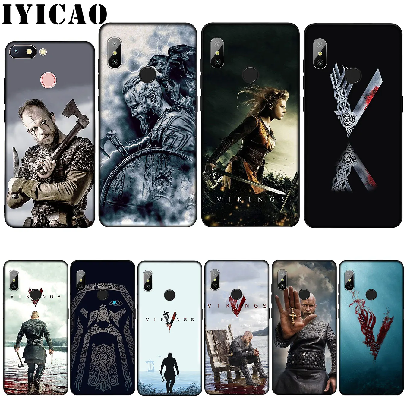 IYICAO vikings serie 4 Модный Лучший Мягкий силиконовый чехол для Xiaomi Mi 9 8 A2 Lite A1 6 pocophone f1 MAX 3