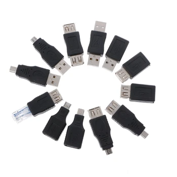 12Pcs/Set OTG USB 2.0 A Male To Female Micro-B Mini-B Changer Data Converter Adapter
12Pcs/Set OTG USB 2.0 A Male To Female Micro-B Mini-B Changer Data Converter Adapter