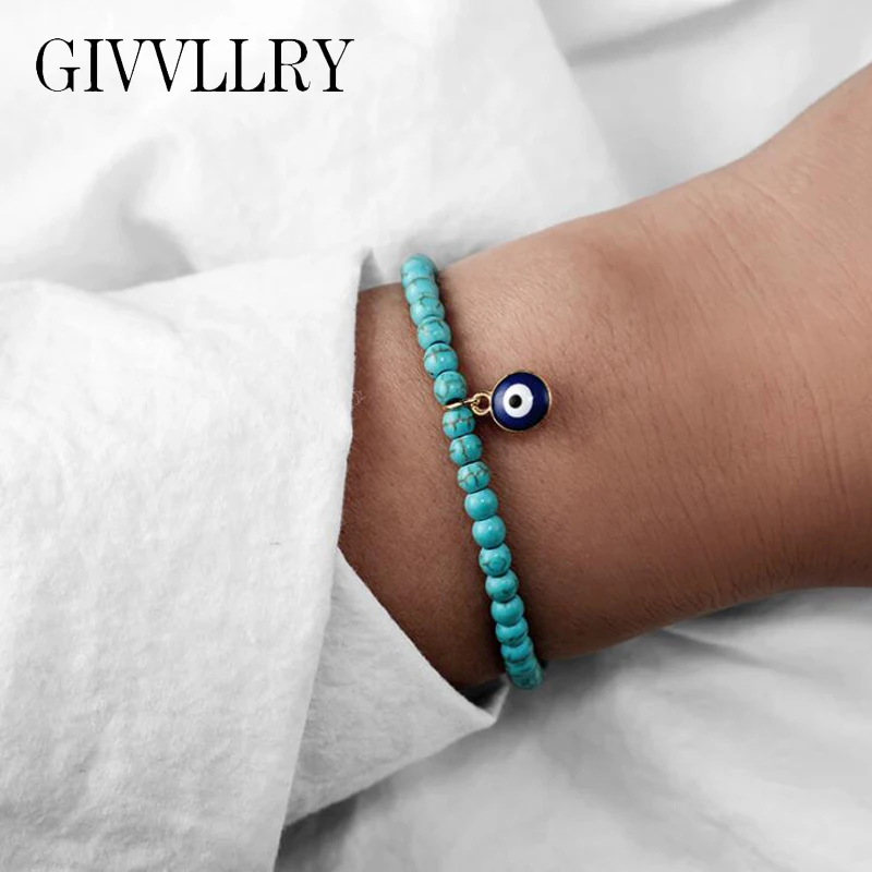 GIVVLLRY Bohemian Blue Stone Beads Bracelets for Women Ethnic Turkish Blue Eye Charm Bracelets Boho Indian Jewelry Accessories
GIVVLLRY Bohemian Blue Stone Beads Bracelets for Women Ethnic Turkish Blue Eye Charm Bracelets Boho Indian Jewelry Accessories
