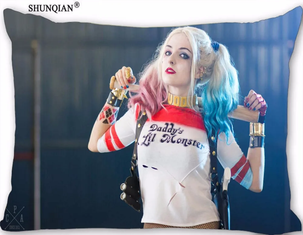 New Custom Harley Quinn Pillowcase Zippered Rectangle Pillow Cover Cases Size 45X35cm,40x60cm,45X75cm,50X75cm(Two sides)
New Custom Harley Quinn Pillowcase Zippered Rectangle Pillow Cover Cases Size 45X35cm,40x60cm,45X75cm,50X75cm(Two sides)