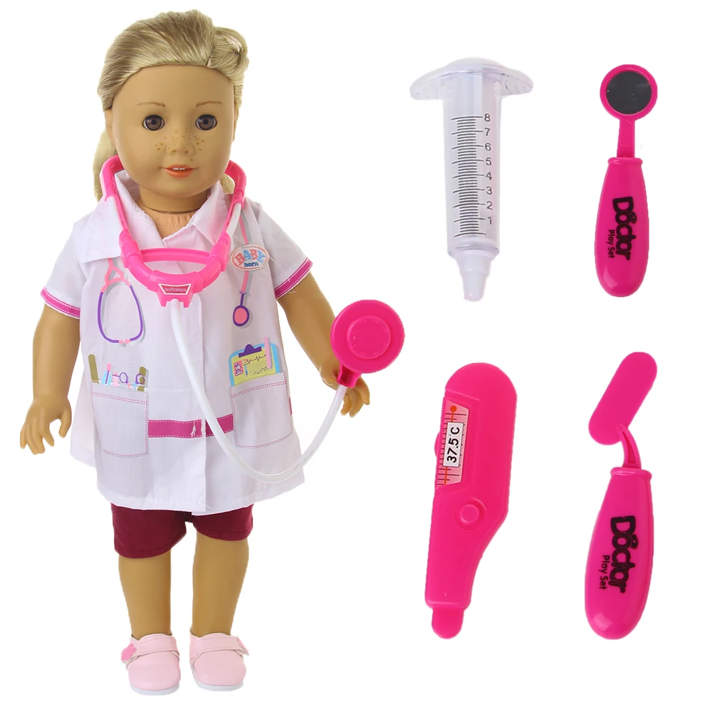 A complete set of nurse stethoscope + doctor women fit 18-inch American doll accessories Children's best Christmas gift
A complete set of nurse stethoscope + doctor women fit 18-inch American doll accessories Children's best Christmas gift