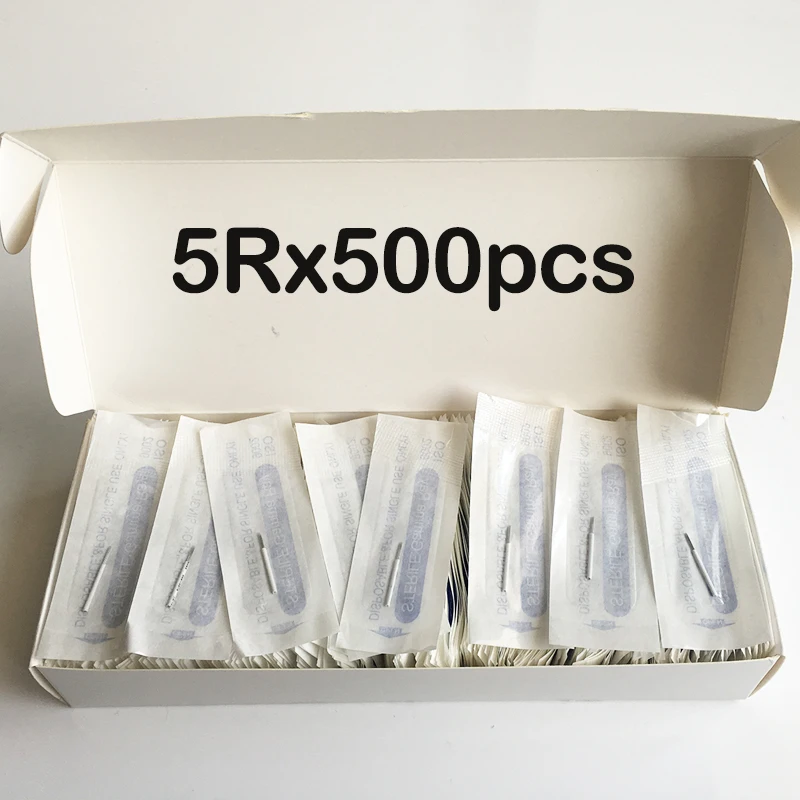 500pcs 5R Needles for tattoo Eyebrows 3d pen eyebrows 5rl Circular Microblading Supplies Round Blades Fog Eyebrow Tattoo Needle
500pcs 5R Needles for tattoo Eyebrows 3d pen eyebrows 5rl Circular Microblading Supplies Round Blades Fog Eyebrow Tattoo Needle