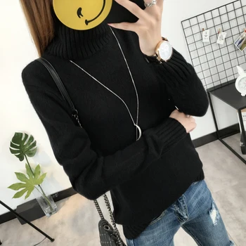 Winter thicken Turtleneck Sweater Women 2018 Snow wear Long Sleeve warm knitted Sweater female Pullover christmas sweater tops
Winter thicken Turtleneck Sweater Women 2018 Snow wear Long Sleeve warm knitted Sweater female Pullover christmas sweater tops