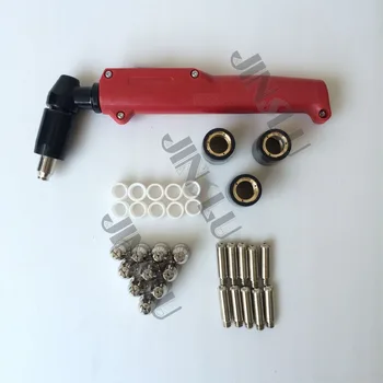 Air cooled plasma cutting torch 50A,SG51 torch head+tip 10pcs +electrode10psc+shield cup 3pcs+gas diffusser 10pcs
Air cooled plasma cutting torch 50A,SG51 torch head+tip 10pcs +electrode10psc+shield cup 3pcs+gas diffusser 10pcs