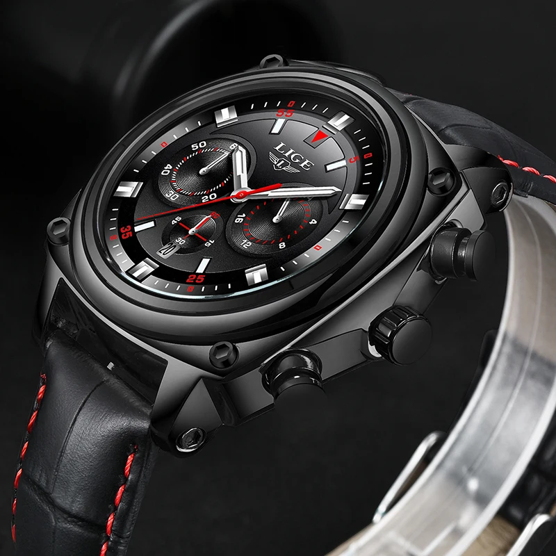 Relogio Masculino LIGE Mens Watches Top Brand Luxury Quartz Watch Men Casual Leather Military Waterproof Sport Wrist Watch+Box
Relogio Masculino LIGE Mens Watches Top Brand Luxury Quartz Watch Men Casual Leather Military Waterproof Sport Wrist Watch+Box