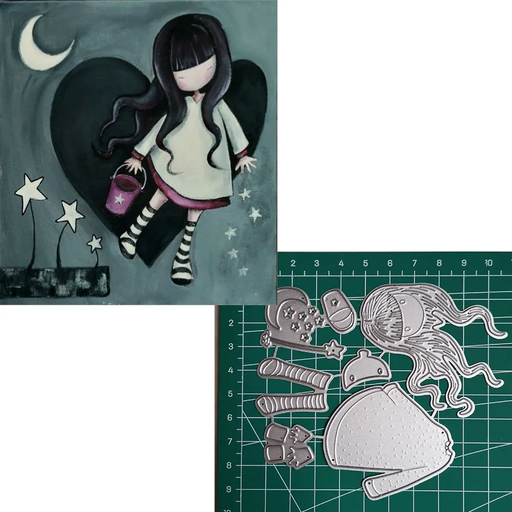 Girl Metal Cutting Dies 2019 Scrapbooking Craft Dies Cut Stamps Embossing Stencils Invitation Card Making 36
Girl Metal Cutting Dies 2019 Scrapbooking Craft Dies Cut Stamps Embossing Stencils Invitation Card Making 36