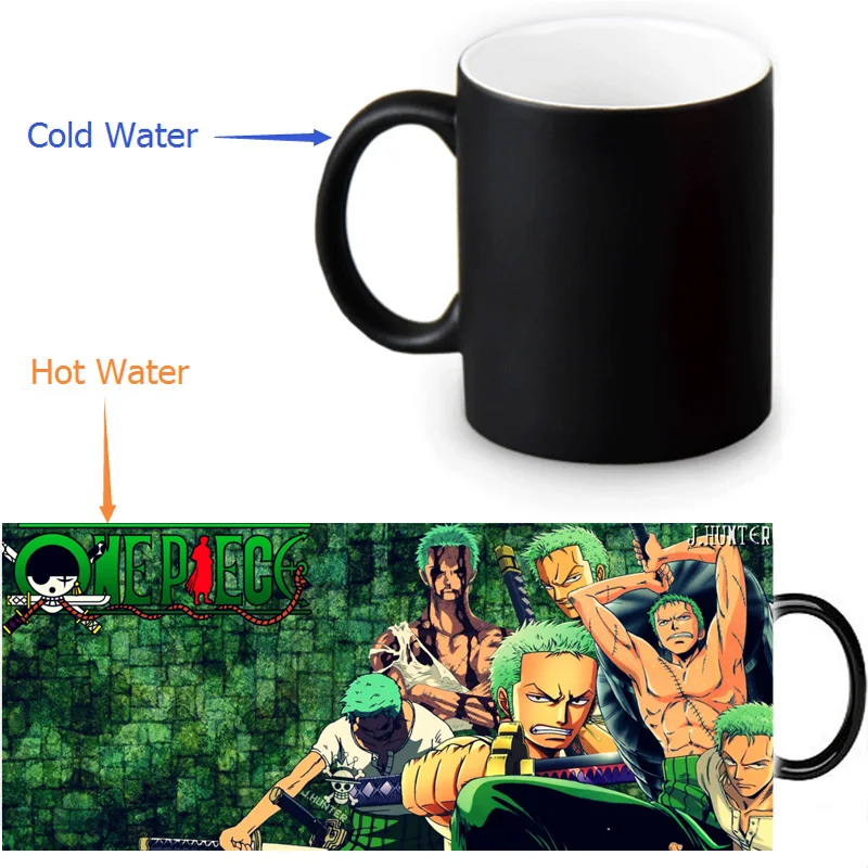 One Piece Zoro Heat Reveal Mug Color Change Coffee Cup Sensitive Morphing Mugs Temperature Sensing DIY Birthday Gift
One Piece Zoro Heat Reveal Mug Color Change Coffee Cup Sensitive Morphing Mugs Temperature Sensing DIY Birthday Gift
