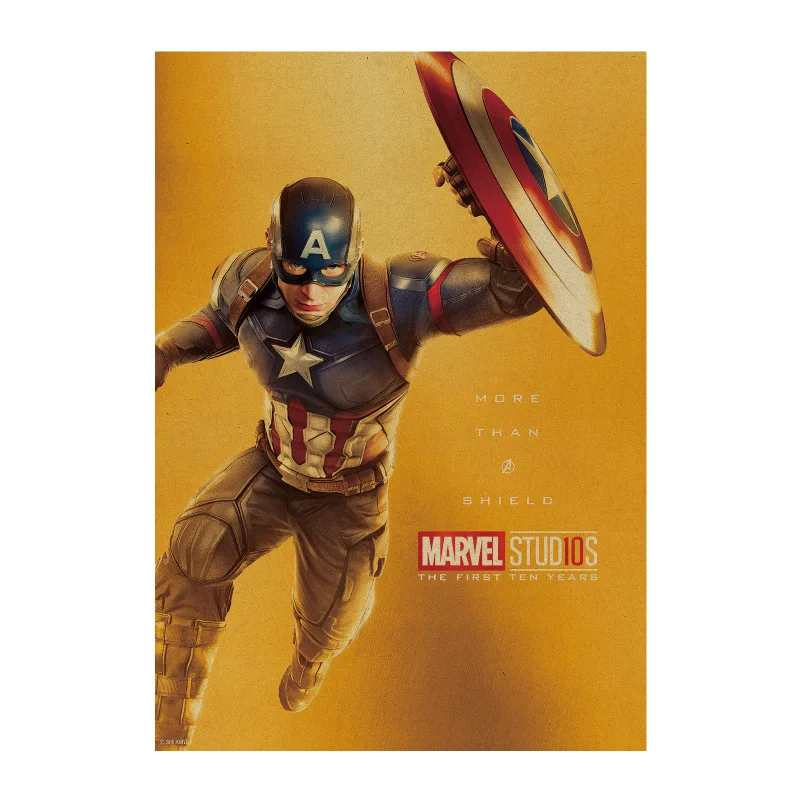 Captain America/Marvel Comics 10 years HERO SET/kraft paper/bar poster/Wall stickers /Retro Poster/decorative painting 51x35.5cm
Captain America/Marvel Comics 10 years HERO SET/kraft paper/bar poster/Wall stickers /Retro Poster/decorative painting 51x35.5cm