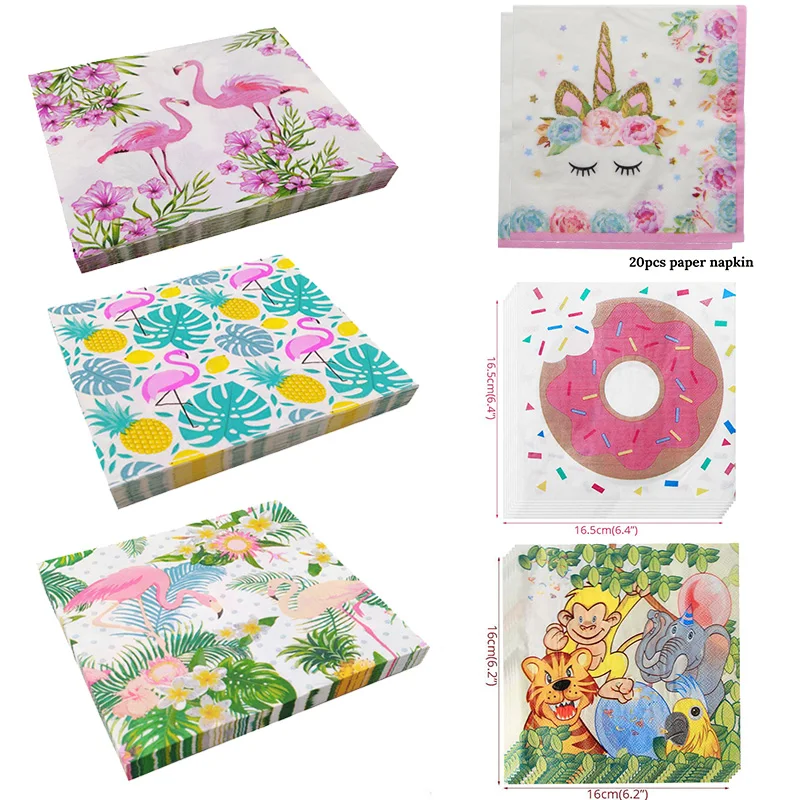 20pcs/bag Birthday Paper Napkin Flamingo/Unicorn Servilletas Napkins Tissue Napkins Wedding Decoration Summer Party Supplies
20pcs/bag Birthday Paper Napkin Flamingo/Unicorn Servilletas Napkins Tissue Napkins Wedding Decoration Summer Party Supplies