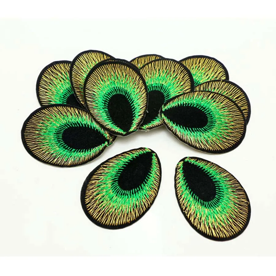 50pcs GREEN color Peacock eyes Iron On Sewing Embroidered Patch For Cloth Cartoon Badge Garment Motif Appliques
50pcs GREEN color Peacock eyes Iron On Sewing Embroidered Patch For Cloth Cartoon Badge Garment Motif Appliques