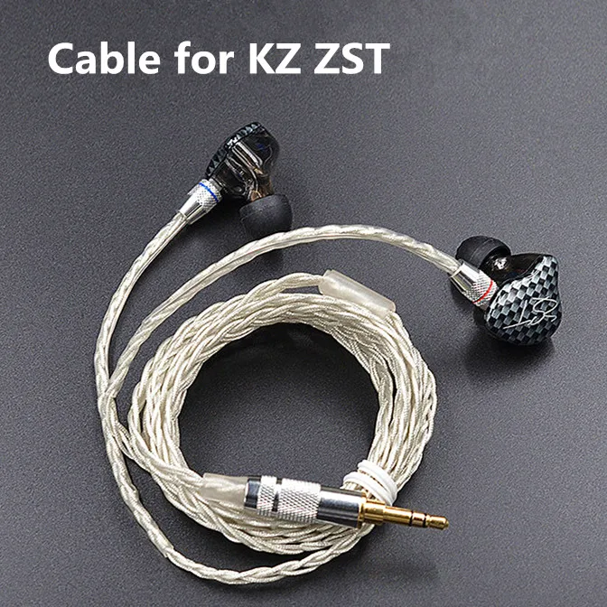 Newest KZ ZST ED12 Cable 2pin 0.75 mm Upgraded Silver Plated Cable Earphone Upgrade Cable for KZ earphone KZ ZST ED12
Newest KZ ZST ED12 Cable 2pin 0.75 mm Upgraded Silver Plated Cable Earphone Upgrade Cable for KZ earphone KZ ZST ED12