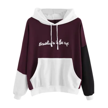 Womens Letters Long Sleeve Hoodie Sweatshirt Hooded Pullover Tops Winter Women's Casual Warm Sweatshirts
Womens Letters Long Sleeve Hoodie Sweatshirt Hooded Pullover Tops Winter Women's Casual Warm Sweatshirts