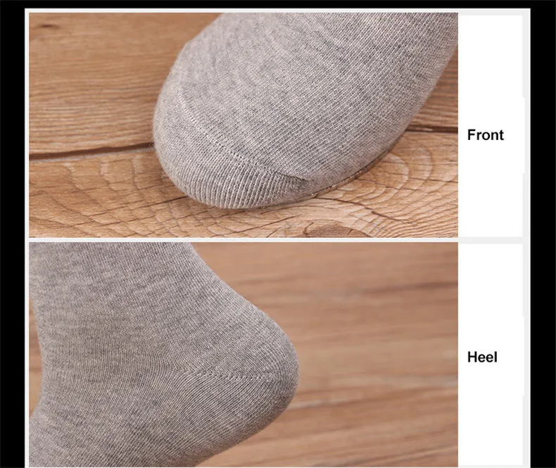 UYEEMU Cotton Socks Men Casual Classic Business Men's Socks Crew Plain Solid Men Socks Harajuku Calcetines Hombre 5 Pairs Lot-03