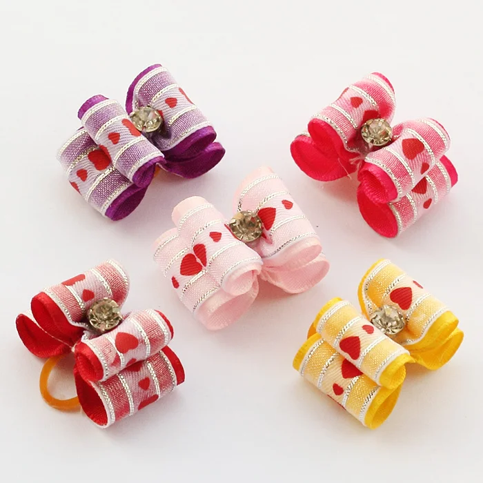 Armi store Handmade Accessories Pet Love Printed Ribbon Valentine's Day Bow #ab1027 Dog Rubber Band Head Flower
Armi store Handmade Accessories Pet Love Printed Ribbon Valentine's Day Bow #ab1027 Dog Rubber Band Head Flower