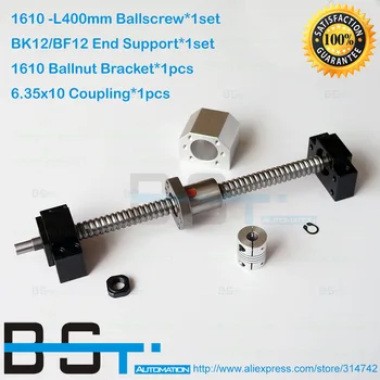 RM1610 Ballscrew -L 400mm Ball screw with SFU1610 Ballnut + BK12 BF12 Support Block + 1610 Nut Housing + 6.35*10mm coupler
RM1610 Ballscrew -L 400mm Ball screw with SFU1610 Ballnut + BK12 BF12 Support Block + 1610 Nut Housing + 6.35*10mm coupler
