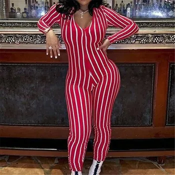 Women Ladies Clubwear Summer Playsuit Bodycon Party Jumpsuit Romper Combinaison Femme New Hot Sale Long Sleeve Stripe Playsuit
Women Ladies Clubwear Summer Playsuit Bodycon Party Jumpsuit Romper Combinaison Femme New Hot Sale Long Sleeve Stripe Playsuit
