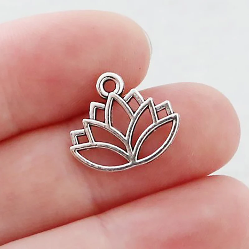 10Pcs/Lot Silver Gold Plate Hollow Lotus Charms Accessories for Needlework Jewelry Making Bracelets Necklace Jewelery 14*16mm
10Pcs/Lot Silver Gold Plate Hollow Lotus Charms Accessories for Needlework Jewelry Making Bracelets Necklace Jewelery 14*16mm