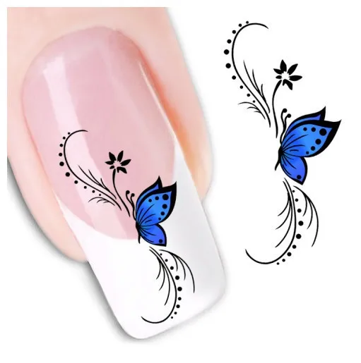 1 Sheet Water Transfer Nail Art Sticker Decal Blue Butterfly 3D Design Manicure Tips DIY Nail Foils Decorations
1 Sheet Water Transfer Nail Art Sticker Decal Blue Butterfly 3D Design Manicure Tips DIY Nail Foils Decorations