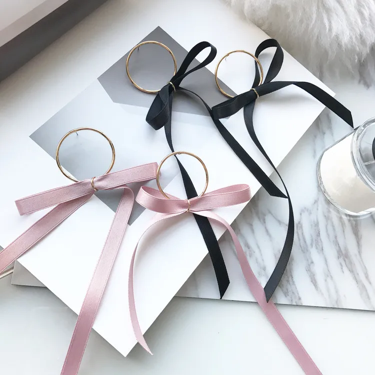 New Arrival Spring Style Ribbon Bowknot Long Earrings Korea Lovely Bowknot Ear Drop Earrings For Women boucle d'oreille femme
New Arrival Spring Style Ribbon Bowknot Long Earrings Korea Lovely Bowknot Ear Drop Earrings For Women boucle d'oreille femme