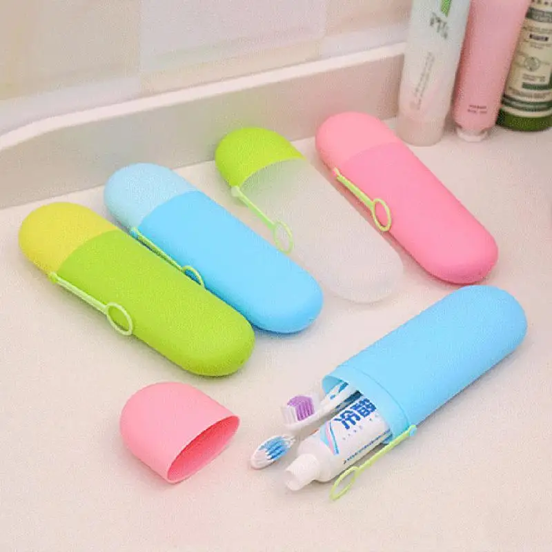 Portable Travel Toothbrush Box Toothpaste Holder Cup Wash Toothbrush Container Cartridge Protector Sleeve Box Bathroom Products
Portable Travel Toothbrush Box Toothpaste Holder Cup Wash Toothbrush Container Cartridge Protector Sleeve Box Bathroom Products