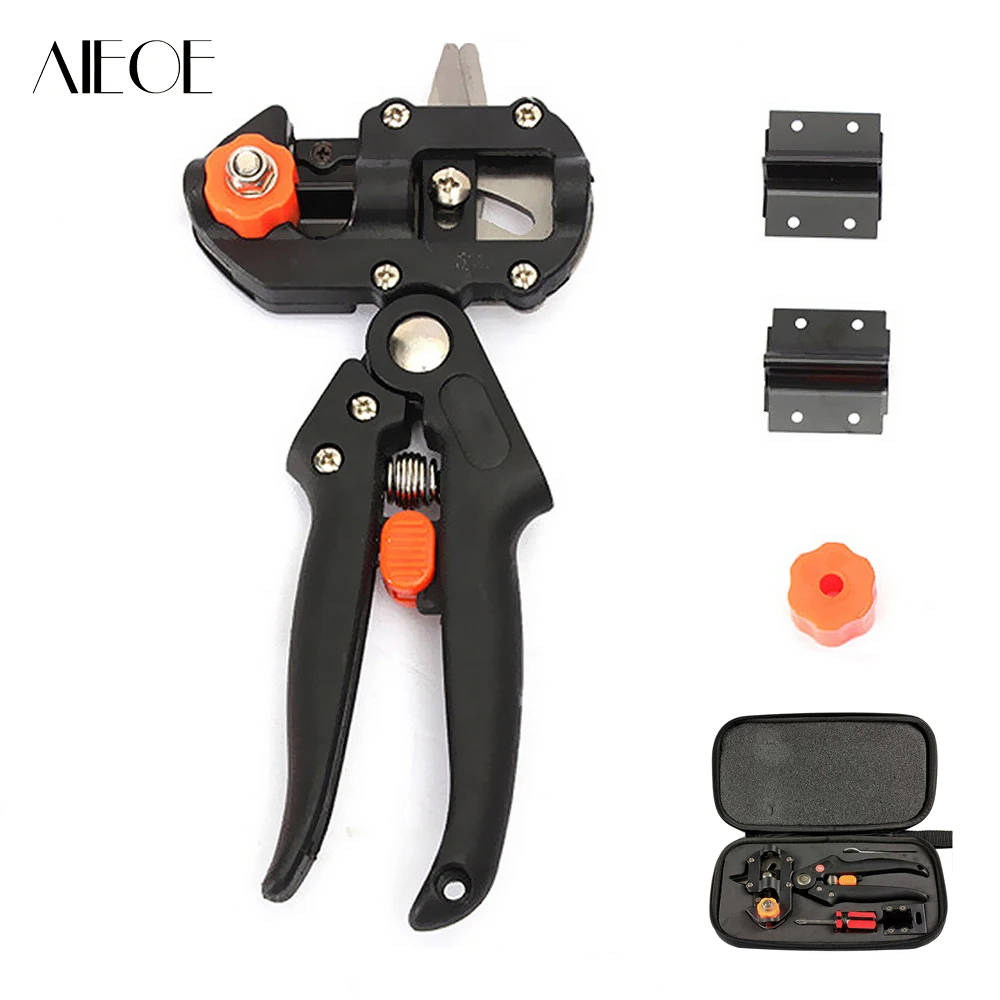 AIEOE Professional Garden Grafting Tool Pruner Shears 3 Blade Secateurs Grafting Machine Garden Tools Fruit Tree Pruning Scissor
AIEOE Professional Garden Grafting Tool Pruner Shears 3 Blade Secateurs Grafting Machine Garden Tools Fruit Tree Pruning Scissor