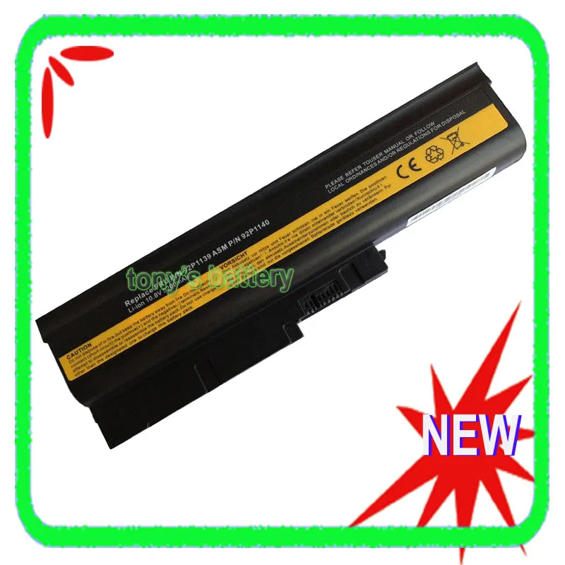6 Cell Laptop Battery for Lenovo IBM ThinkPad R60 R60e T60 T60p Z60m SL300 SL400 SL500 R500 W500 T500
6 Cell Laptop Battery for Lenovo IBM ThinkPad R60 R60e T60 T60p Z60m SL300 SL400 SL500 R500 W500 T500