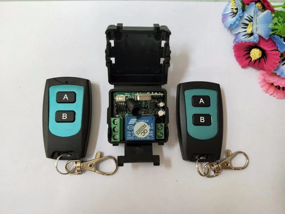 DC 12 v mini wireless remote control switch 1channal Intelligent family system 1X receiver+2X waterproof transmitter JRL-022
DC 12 v mini wireless remote control switch 1channal Intelligent family system 1X receiver+2X waterproof transmitter JRL-022