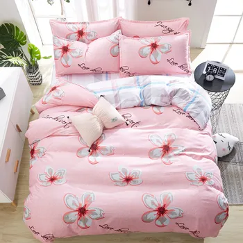 Home Textile Soft Pink Girl Bed Linen 3/4Pcs Sweet Flower Bedding Sets new Duvet Cover Pillowcase Bed Sheet king Queen Twin Size 
Home Textile Soft Pink Girl Bed Linen 3/4Pcs Sweet Flower Bedding Sets new Duvet Cover Pillowcase Bed Sheet king Queen Twin Size