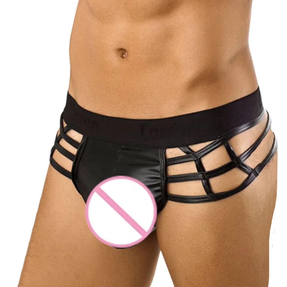 KANCOOLD Gay Men Panties Pouch T-Back Sexy Lingerie Artificial Leather Crotch Erotic G-string Underpants Thong Jocks D23 July18
KANCOOLD Gay Men Panties Pouch T-Back Sexy Lingerie Artificial Leather Crotch Erotic G-string Underpants Thong Jocks D23 July18
