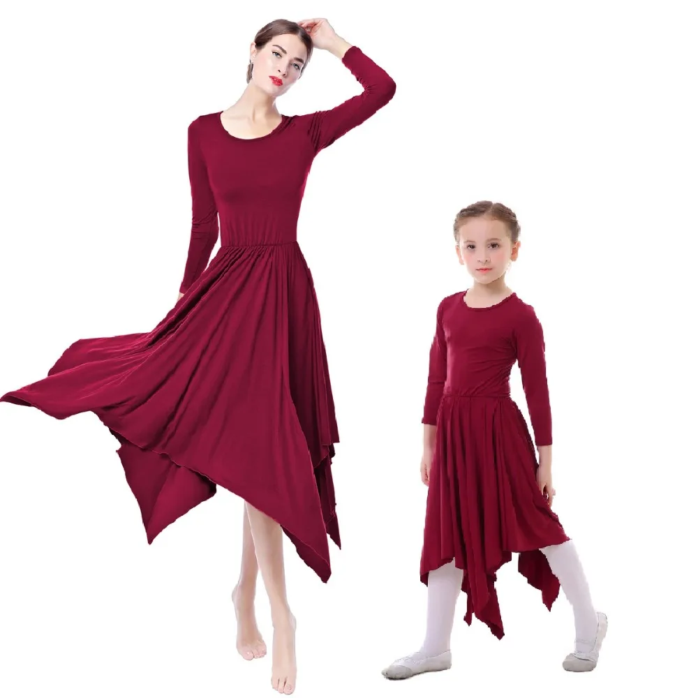 Irregular Pleated Church Dresses for Adults Women and Child Girls Family Matching Praise Dress Ballet Liturgical Dance Dress
Irregular Pleated Church Dresses for Adults Women and Child Girls Family Matching Praise Dress Ballet Liturgical Dance Dress