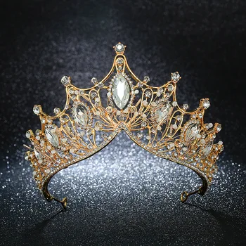KMVEXO Vintage Queen Princess Big Crown Wedding Bridal Diadem Hair Jewelry Ornaments For Women Gold Crystal Tiara Pageant
KMVEXO Vintage Queen Princess Big Crown Wedding Bridal Diadem Hair Jewelry Ornaments For Women Gold Crystal Tiara Pageant