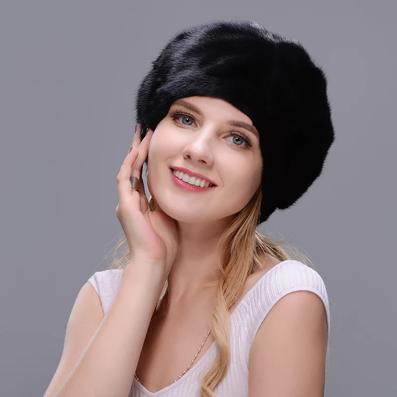 JERYAFUR 2019 Russian hat style cloak real mink fur hat black bare hat woman winter warm hat protection ear brown
JERYAFUR 2019 Russian hat style cloak real mink fur hat black bare hat woman winter warm hat protection ear brown