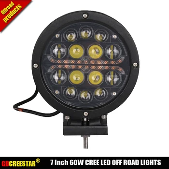 Round led driving lights black 12V 24V 60W led work lights with DRL amber lights For offroad 4x4 4wd SUV ATV x1pc
Round led driving lights black 12V 24V 60W led work lights with DRL amber lights For offroad 4x4 4wd SUV ATV x1pc