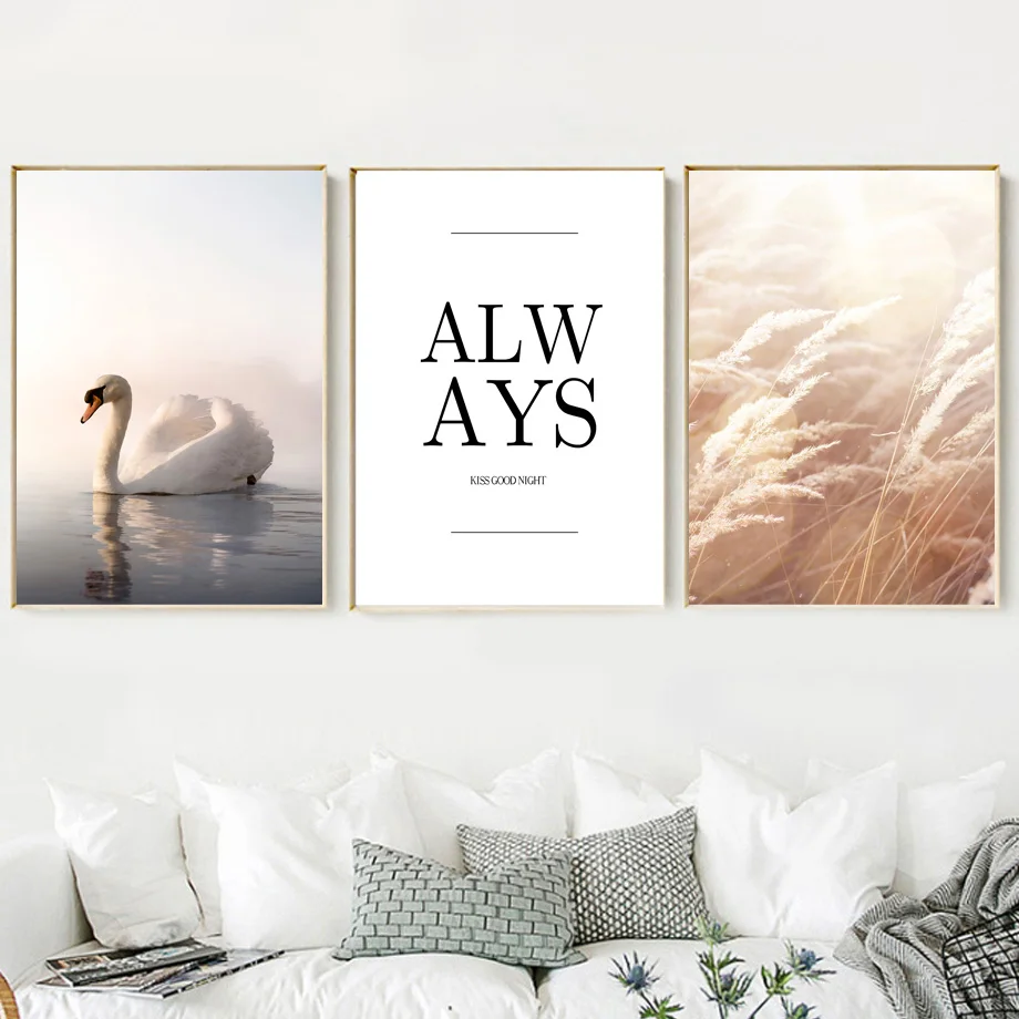 Swan Seascape Plants Quote Wall Art Canvas Painting Nordic Posters And Prints Wall Pictures For Living Room Bedroom Wall Decor
Swan Seascape Plants Quote Wall Art Canvas Painting Nordic Posters And Prints Wall Pictures For Living Room Bedroom Wall Decor
