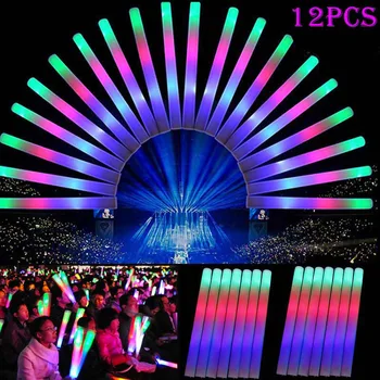 12pcs Light Up Multi Color LED Foam Stick Wands Rally Rave Cheer Batons Party Flashing Glow Stick Light Sticks 88 YJS Dr
12pcs Light Up Multi Color LED Foam Stick Wands Rally Rave Cheer Batons Party Flashing Glow Stick Light Sticks 88 YJS Dr