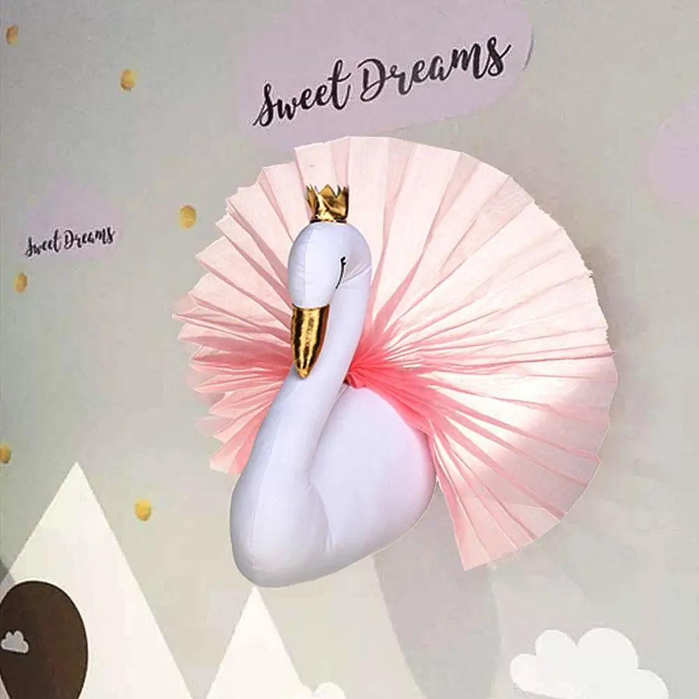 Lovely 3D Crown Swan Animal Stuffed Doll Toy Art Wall Hanging Home Decoration Decor Nursery Room Kids Birthday Gift
Lovely 3D Crown Swan Animal Stuffed Doll Toy Art Wall Hanging Home Decoration Decor Nursery Room Kids Birthday Gift