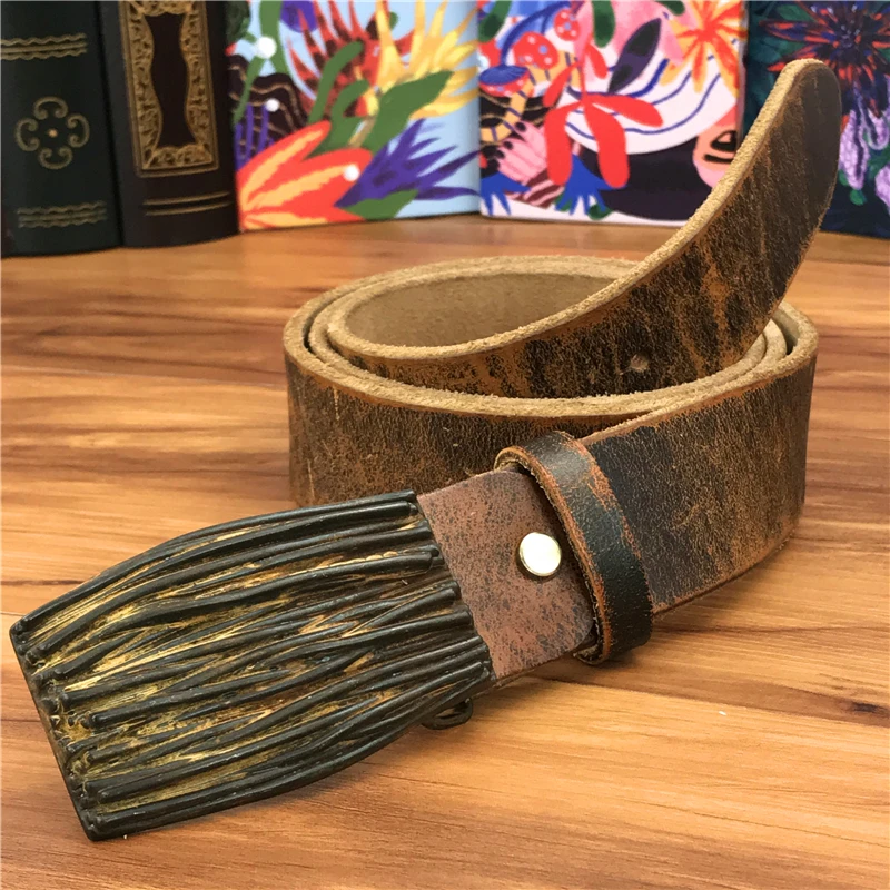 Cowboy Belt Buckle Men Belt Thick Leather Belt Men Ceinture Homme Jeans Yellow Belt Waist Wide Riem Male Strap MBT0039
Cowboy Belt Buckle Men Belt Thick Leather Belt Men Ceinture Homme Jeans Yellow Belt Waist Wide Riem Male Strap MBT0039