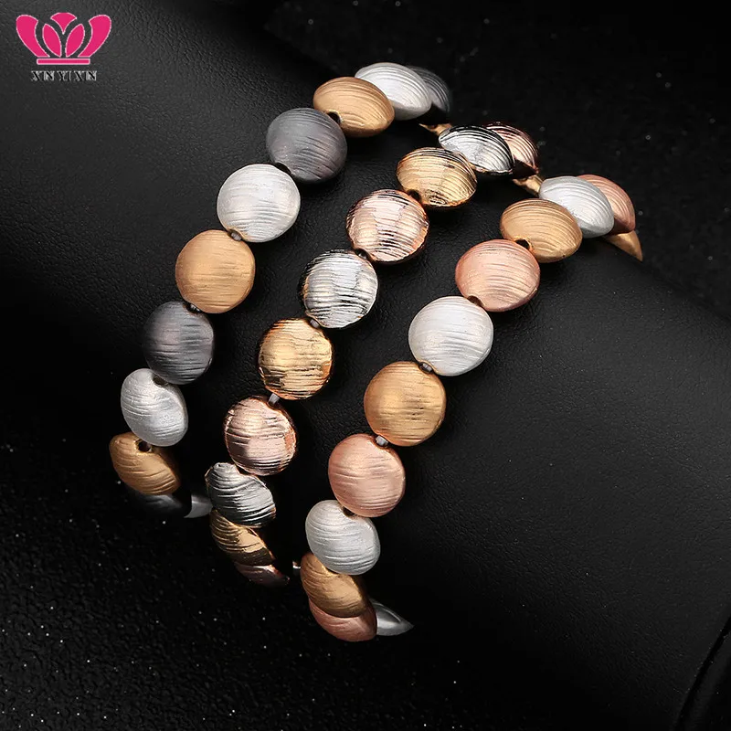 Fashion Round Beads Bracelet for Women Bohemia Silver Gold Elastic Handmade Strand Bracelet Bangle Statement Jewelry Pulsera New
Fashion Round Beads Bracelet for Women Bohemia Silver Gold Elastic Handmade Strand Bracelet Bangle Statement Jewelry Pulsera New