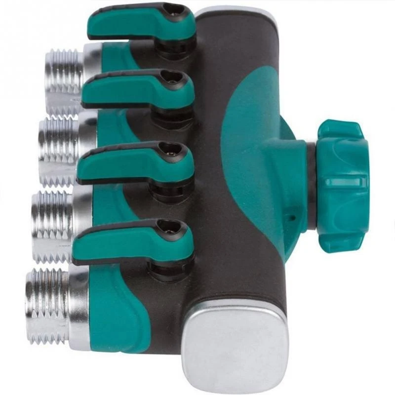 Tenozek 3/4" Garden Hose 4 Way Splitter Connector W/ Shut Off Valve US Standard Thread
Tenozek 3/4" Garden Hose 4 Way Splitter Connector W/ Shut Off Valve US Standard Thread