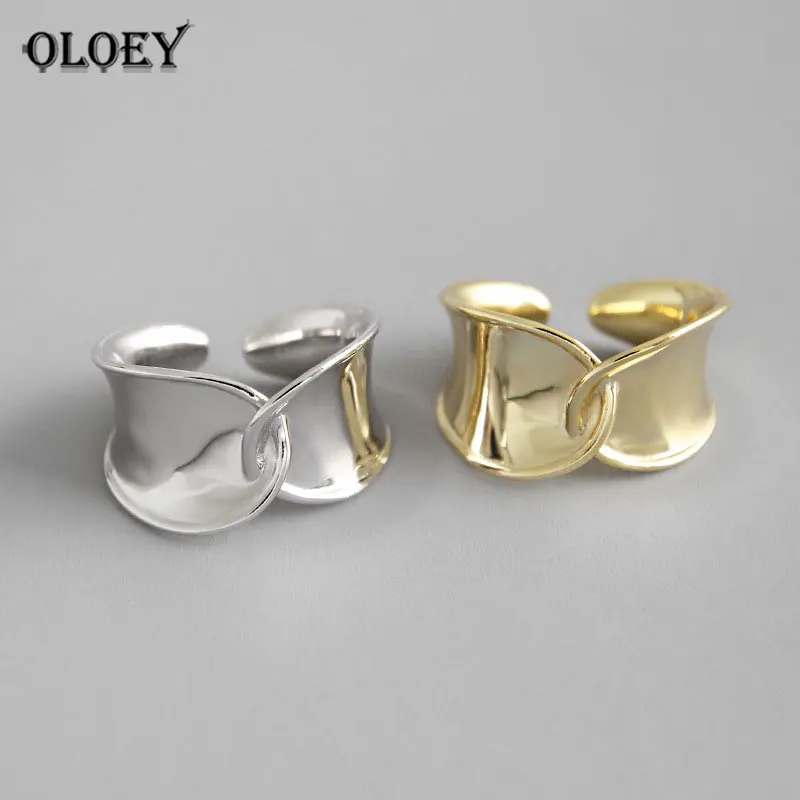 OLOEY 100% Pure 925 Sterling Silver Wide Open Rings for Women Korean Simple INS Twisted Weave Bague Korean Fine Jewelry YMR753
OLOEY 100% Pure 925 Sterling Silver Wide Open Rings for Women Korean Simple INS Twisted Weave Bague Korean Fine Jewelry YMR753