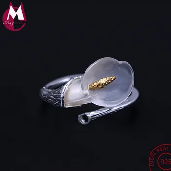 NEW 925 Sterling Silver Rings For Women Trendy Wedding Original Natural Crystal Calla Lily Flower Finger Ring Fine Jewelry YR27
NEW 925 Sterling Silver Rings For Women Trendy Wedding Original Natural Crystal Calla Lily Flower Finger Ring Fine Jewelry YR27