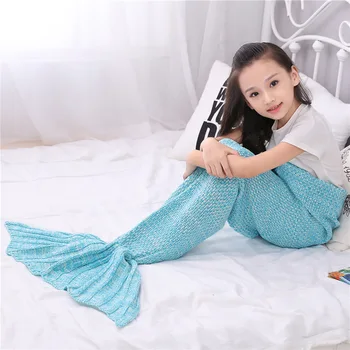 Children Knitted Blanket Size 140*70cm Blacket Coaplay Props Kid Boys Girls Mermaid Tail Blackets For Spring Autumn Winter
Children Knitted Blanket Size 140*70cm Blacket Coaplay Props Kid Boys Girls Mermaid Tail Blackets For Spring Autumn Winter