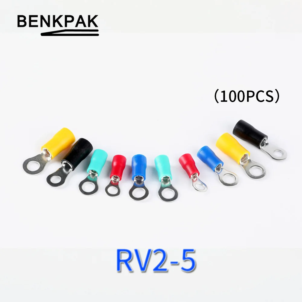 100PCS/LOT RV2-5 Blue Ring Insulated Wire Connector Electrical Crimp Terminal Cable Connector Wire Connector RV2.5-5 RV
100PCS/LOT RV2-5 Blue Ring Insulated Wire Connector Electrical Crimp Terminal Cable Connector Wire Connector RV2.5-5 RV