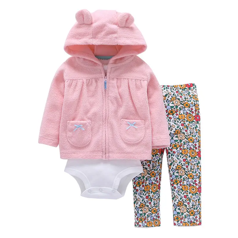 2018 Top Fashion Special Offer Full 100% Cotton Bodysuit & Pants Set Clothing Baby Boys Girl Clothes 0~24 Months Newborn Suit 8