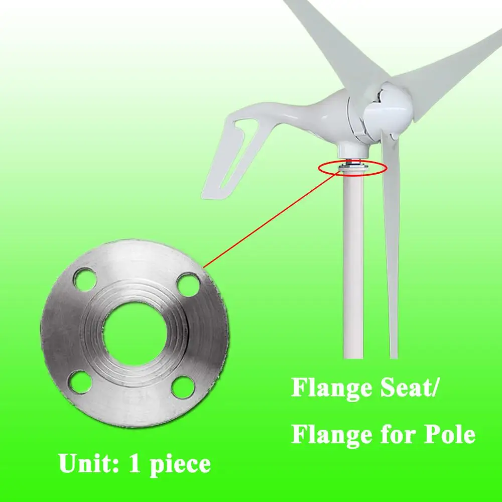 

2019 Best Selling Galvanized Steel Flange for Mounting Pole, Flange Seat of Wind Turbine Generators Wind Generator Accessories