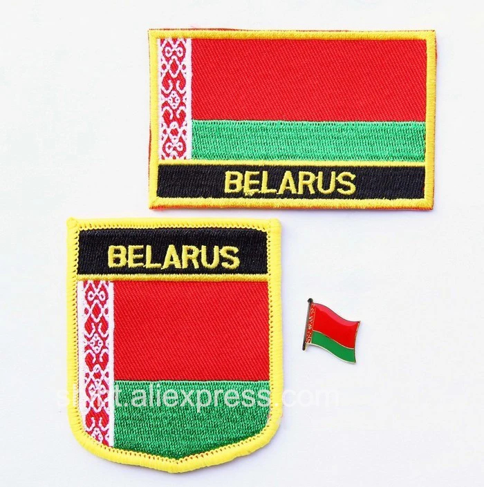 Belarus Embroidery Patches Set of 3PCS one flag patch one badge patch one lapel pin
Belarus Embroidery Patches Set of 3PCS one flag patch one badge patch one lapel pin