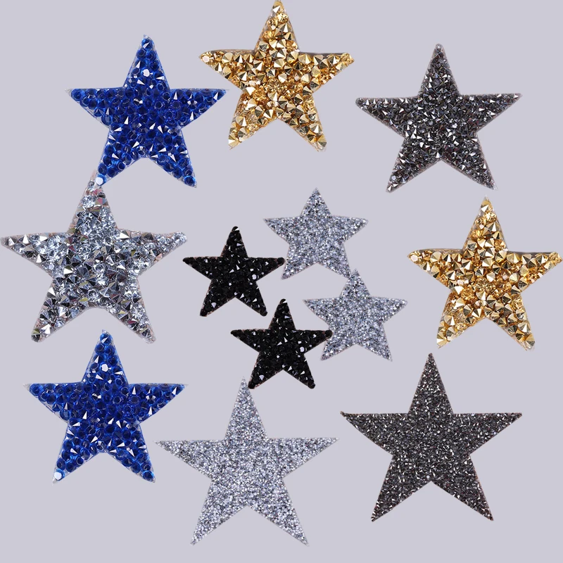 Popular 1PC Clothing Crystal Clothes Patches Bag Shoe Multi Sizes Star Applique Iron on DIY Rhinestones Heat Transfer
Popular 1PC Clothing Crystal Clothes Patches Bag Shoe Multi Sizes Star Applique Iron on DIY Rhinestones Heat Transfer