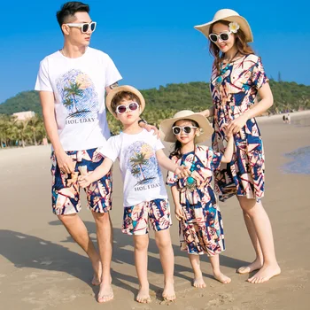 New Beach Family Matching Outfit Cotton Mother/Mom and Daughter Dress Clothes Father Son Clothing Sets Family Style Set 3XL
New Beach Family Matching Outfit Cotton Mother/Mom and Daughter Dress Clothes Father Son Clothing Sets Family Style Set 3XL