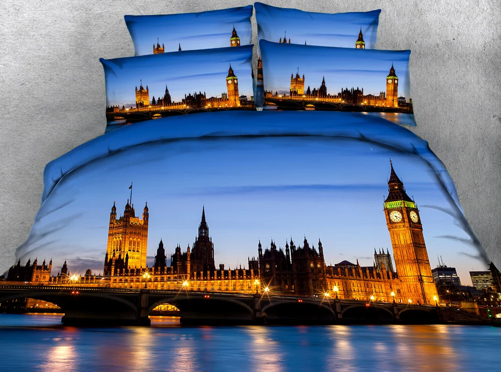 Bright bridge over water and buildings 3d effect photo bed linen can be customized photo pattern
Bright bridge over water and buildings 3d effect photo bed linen can be customized photo pattern