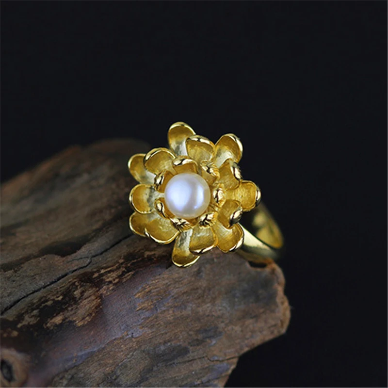 Lotus Fun Real 925 Sterling Silver Natural Pearl Handmade Designer Fine Jewelry Blooming Lotus Flower Rings for Women Bijoux
Lotus Fun Real 925 Sterling Silver Natural Pearl Handmade Designer Fine Jewelry Blooming Lotus Flower Rings for Women Bijoux